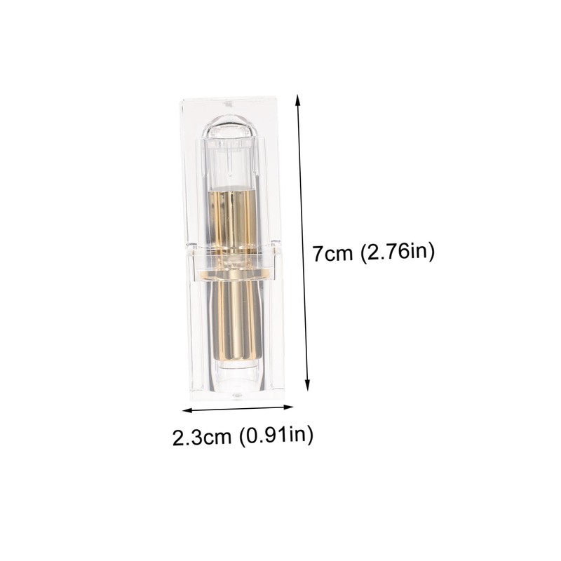 SAFIGLE 4Pcs Transparent DIY Lipstick Tubes Refillable Lipstick Storage Containers