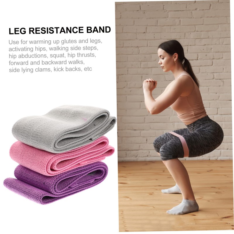 BESPORTBLE Hip Resistance Band Set Adjustable Fabric Squat Bands for