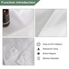FONFLAIRE No Hook Shower Curtain with Snap-in Liner, Waffle Weave