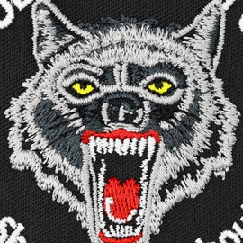 " sooo much" Smiley Sew-On / Iron-On Biker Patch for Sewing/Ironing | Iron-On Transfers Heavy Metal Sticker/Application for All Fabrics | 70 x 80 cm