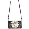 Zelris Bible Verse Corinthians 12:9 God Women Crossbody Trifold Wallet