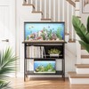 APPOLYN 40-50 Gal 3-Tier Aquarium Stand Fish Tank Stand, Black