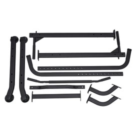 Power Tower Pull Up Bar Station Strength Training Dip Stands Workout Dip Station for Home Gym Adjustable Strength Training Fitness Equipment (Black)