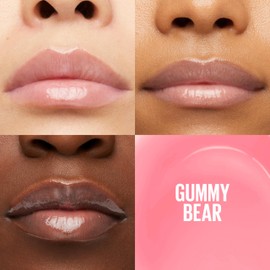 Maybelline New York Lifter Gloss Hydrating Lip Gloss with Hyaluronic Acid, Gummy Bear, Sheer Light Pink, 1 Count