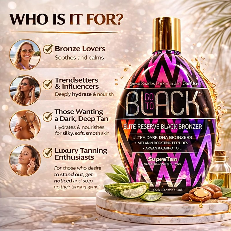 Supre Go to Black Blazing Elite Black Bronzer 12 oz.