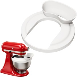 Silicone Flour Funnel with Pouring Shield for KitchenAid 4.5-5QT Mixer