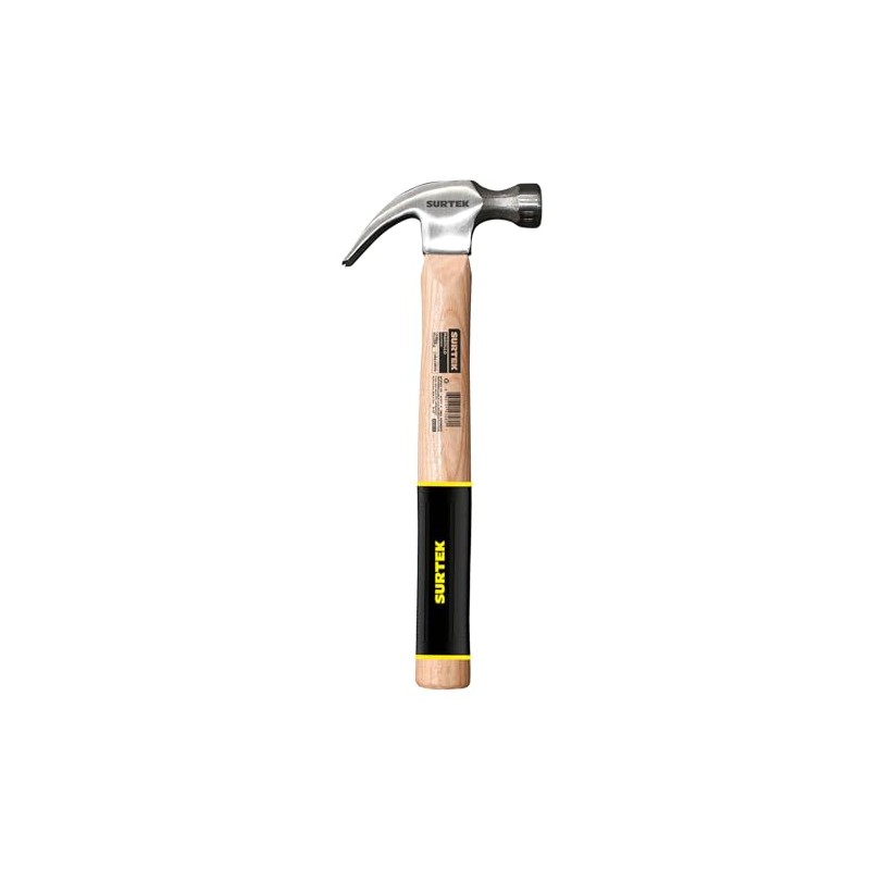Surtek 408RG Martillo de uña curva pulido con mango de