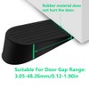 2Pcs Door Stoppers, Extra Large Rubber Door Wedge Heavy Duty
