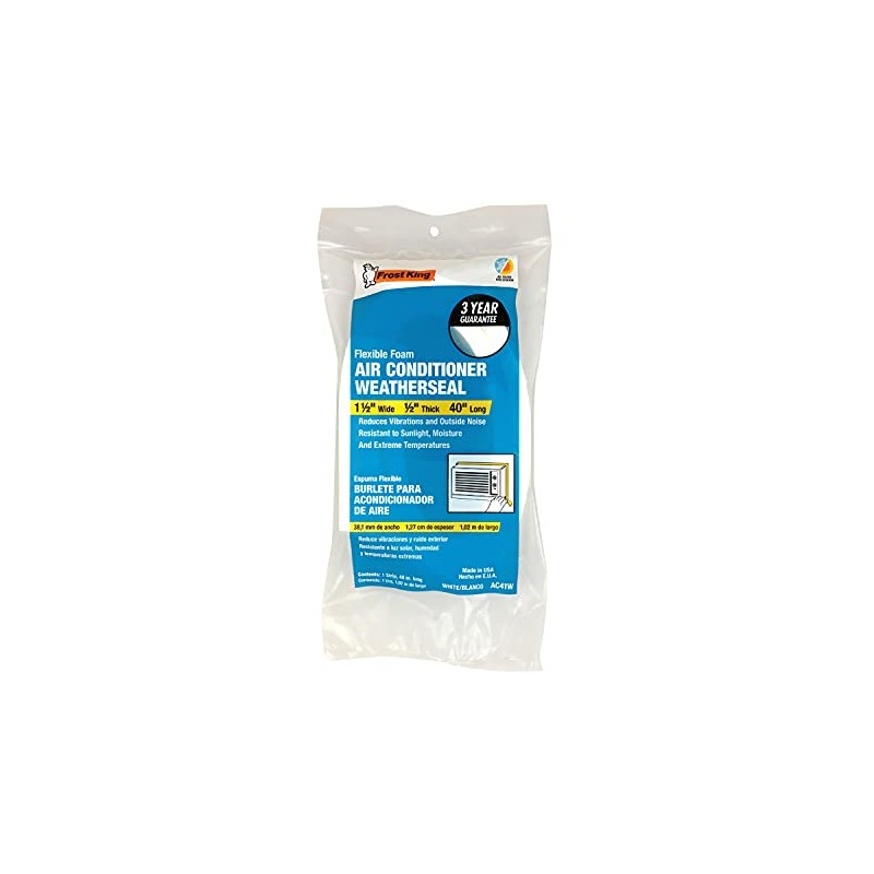 Frost King AC41WA AC Foam Weather Seal, Heavy Duty 1-1/2"