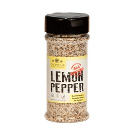 The Spice Lab Kosher Salt Lemon Pepper Seasoning - All-Natural Blend for Chicken & Fish - Gourmet Popcorn Seasoning - Tart Blend for Seafood Sauce & Vegan Salad Dressings - 6.7 oz Shaker – 7073