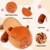 Puffpals Weighted Capybara Plush, 1.5LBS Weighted Stuffed Animal with Beads,Cute