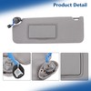 Silscvtt Gray Sun Visor Driver Side with Mirror and Light