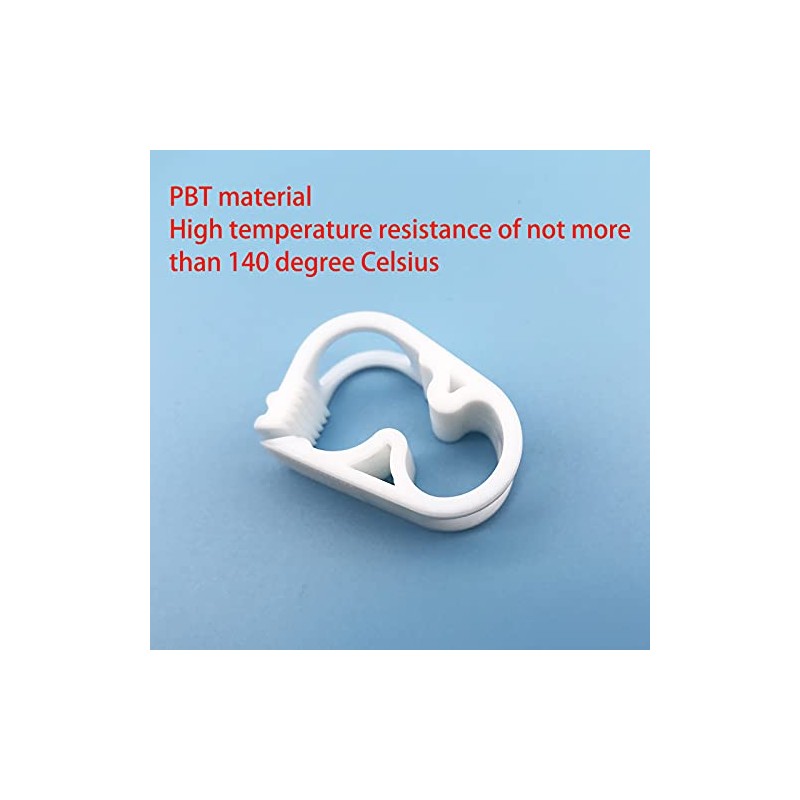 High Temperature Resistant PBT Plastic Tubing Clamps Flow Control Hose