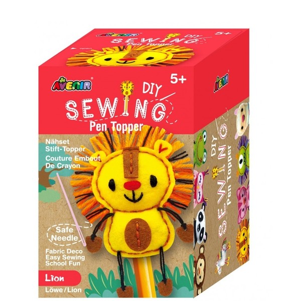 Avenirkids DIY Sewing Lion Pen Topper 5+, 1pc