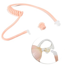 HYS Replacement Security Air Acoustic Coil Tube Earbud Audio Kit with Soft Silicone Medium Ear Buds Earmold for Walkie Talkie Air Acoustic Earpiece Headset