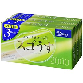 ジェクス スゴうす 2000 3箱パック(1箱12コ入)
