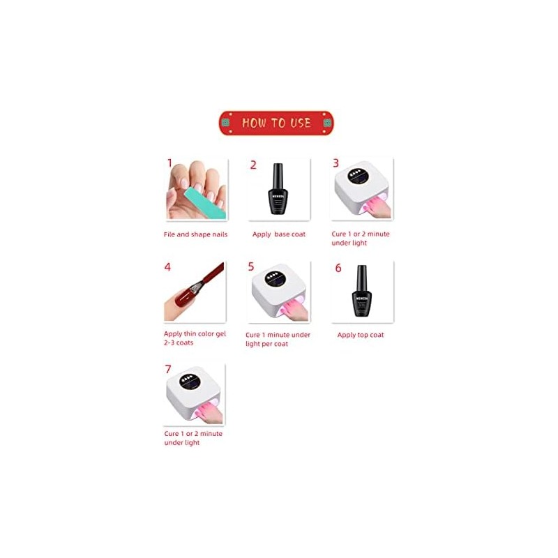 MEMEDA Gel Nail Polish, Neutral Gel Polish, Nude Gel Polish,