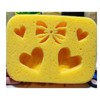 Hearts and Bow Butter Sponge Design 7.5x5.5x2 in. ASMR Squeeze