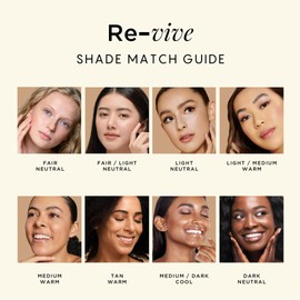 HALEYS Weightless Longwear Concealer (Medium Dark - Cool), Re-vive, Medium to Full Coverage, Gripping Concealer, All-Day Wear, Spot Concealing, Brightens, Streak-free, Light-diffusing, V+CF