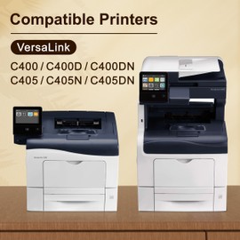 VersaLink C400/C405 Extra High-Yield Toner Cartridge (4 Pack, Black, Cyan, Magenta, Yellow) 106R03524 106R03525 106R03526 106R03527 Replacement for Xerox Versalink C400 C405 C400D C405N C400DN C405DN