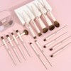 16Pcs Makeup Brush Set, Professional Face & Eye Makeup Brushes（Off