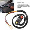 Motorcycle Handlebar Switch Universal 7/8in Motorbike Handle Bar Accessory DC