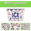 Gevody Skater Gifts for Women Ice Skating Lover Makeup Bag