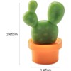 6Pcs White Fridge Magnets, Cute Cactus Sticker Magnet Stickers, Whiteboard