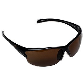 Naute Sport - The Baxter - Lightweight, Hi-Def, Polarized and Anti-fog Sunglasses (Black, Amber)