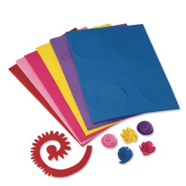 Felt Flower Spirals