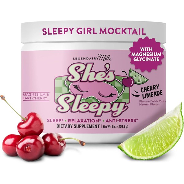She’s Sleepy™ Sleep Aid Powder – Cherry Limeade Mocktail with