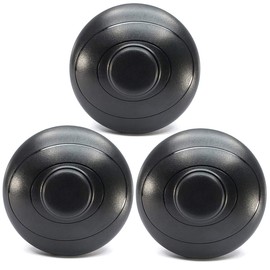 Floor Foot Switch, UL Listed PLUSPOE 3-Pack AC100-240V Inline Foot Pedal Lamp Switch w/Push Step-on-Button for LED Light On-Off Control