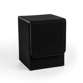 KKTROVE Trading Card Storage Box, Magnetic Deck Case, 100+ Card Capacity (Black)