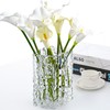 Aoderun Glass Vase Crystal Vase Heavy Duty Large Flower Vase