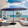 15ft Large Patio Umbrellas with Base Included, Double Sided Outdoor