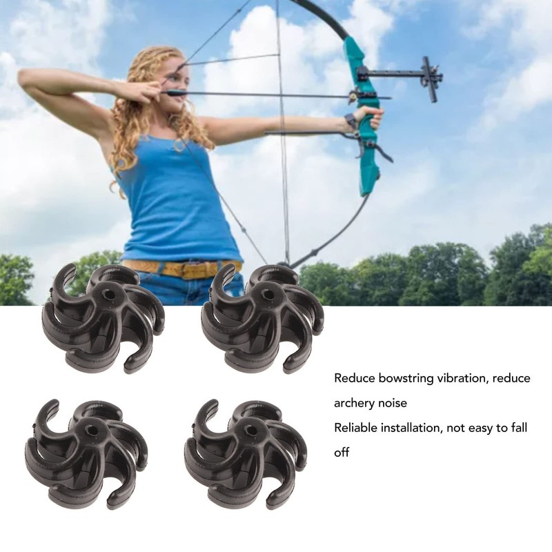 Leapiture Pack of 4 Archery Stabilisers, Vibration Damper for Bow