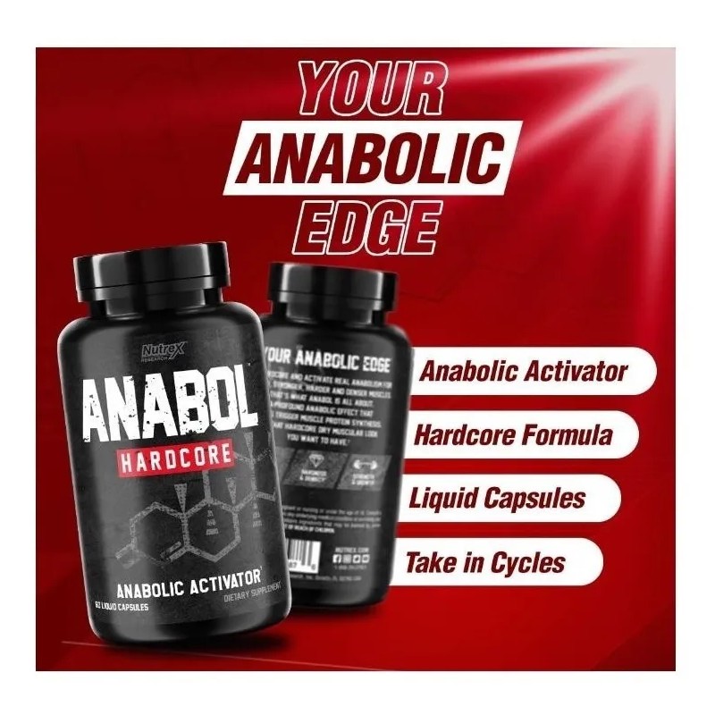 Suplemento Nutrex Research Premium Nutrex Anabol Hardcore - Cápsula