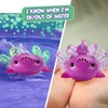 Fingerlings Interactive Baby Axolotl, Ziggy (Magenta), Swims & Lights Up