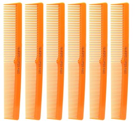 Allegro Peines 420 para estilistas y barberos, 6 unidades (Naranja Neón)