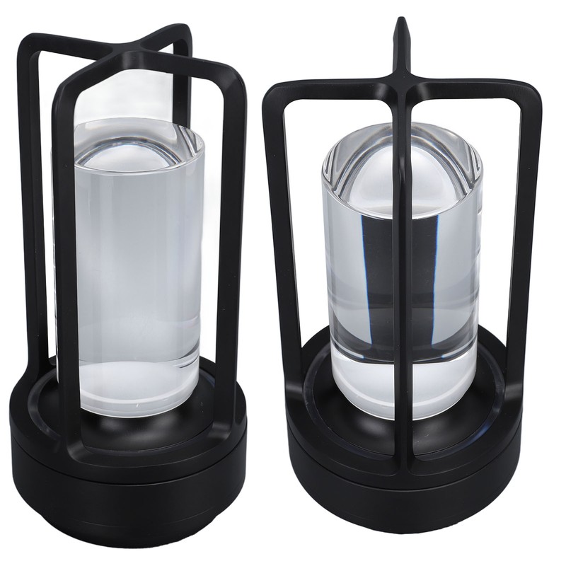 Cordless Table Lamp Crystal Lampshade 16 Color Temperatures Remote Control