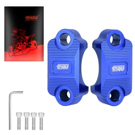 RUTU CNC Motorcycle clamp 7/8 inch Dirt Bike Brake Lever Holder Clamp 1 1/8 for Brake Master Cylinder Clutch Perch Pit Bike CRF250 DRZ YZ KX ATV Quads 4-wheeler Handlebar Refit Accessories, Blue