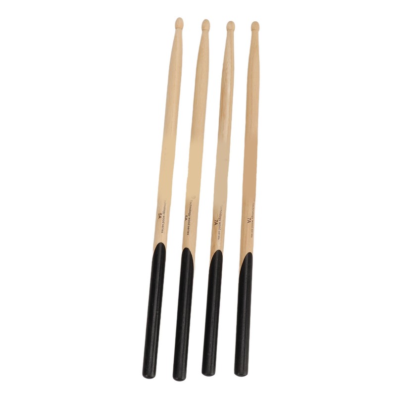 2 Pairs Drum Mallet 5A 7A Wood Drumstick Wooden Drum