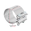 3.5 Inch 3.5" Butt Joint Exhaust Band Clamp Sleeve Stainless