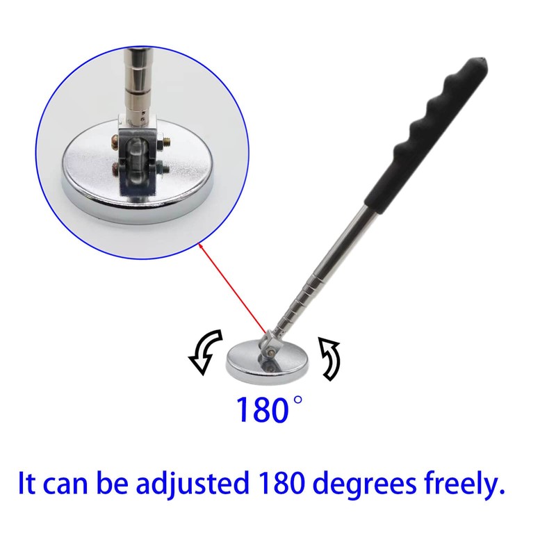 Qlvily Telescoping Magnetic Pickup Tool, Magnet Sweeper and Screws Parts