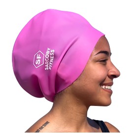 Sargoby Fitness Swimming Cap Long Hair for Long Hair Dreadlocks Braids Locs Swimming Cap Dreadlocks Swimming Cap Long Hair Extra Large Swimming Cap
