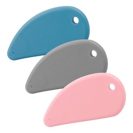 Lotsdonxia 3 PCS Ceramic Safety Blade Set | Mini Box & Envelope Opener with ABS Plastic Handle – Portable Letter Cutter for Home, Office & Parcels (Pink, Blue, Grey)