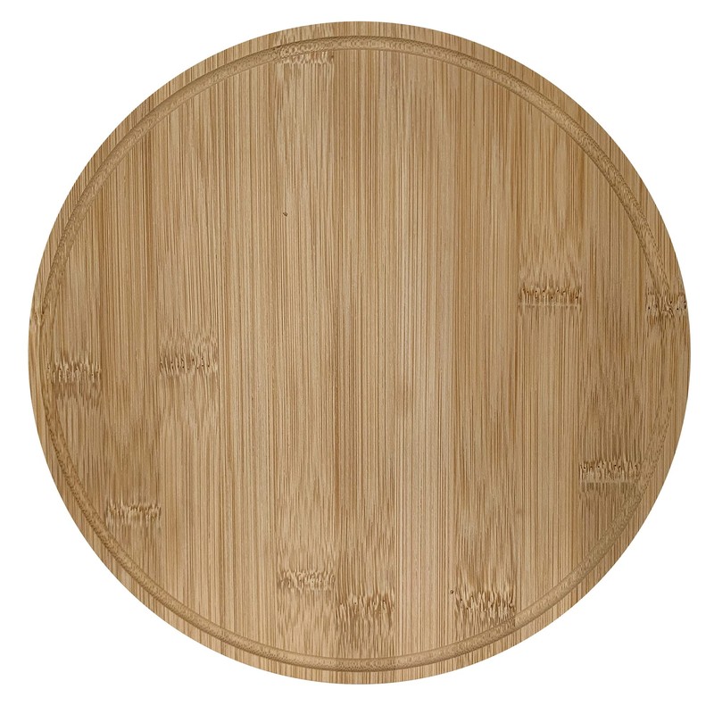 Eternal Living 10” Round Cheese Bamboo Board Set with Cheese