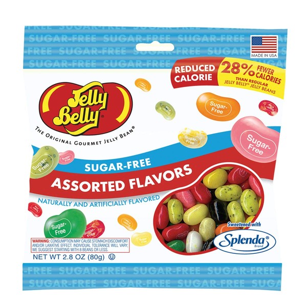 Jelly Belly Bolsa sin azúcar 2.8 oz – Genuina, oficial, directamente de la fuente
