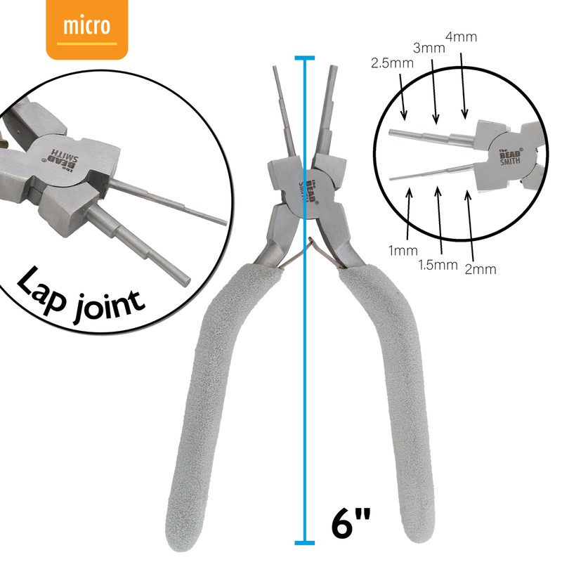 The Beadsmith Micro Wire Looping Pliers – Create 6 Sizes
