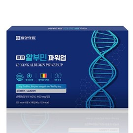 Ilyang Albumin Power Up 3 Months Total 180 Tablets Egg White Powder 14400mg Highly Concentrated, 180 Pieces, 1 Tablet / 일양 알부민 파워업 3개월 총 180정 난백분 14400mg 고농축, 180개, 1정